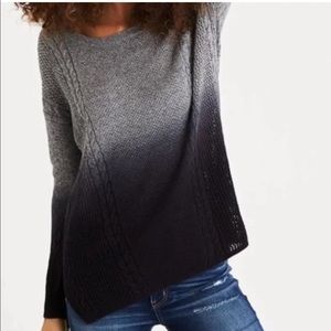 Grey Ombré Wool Blend Sweater